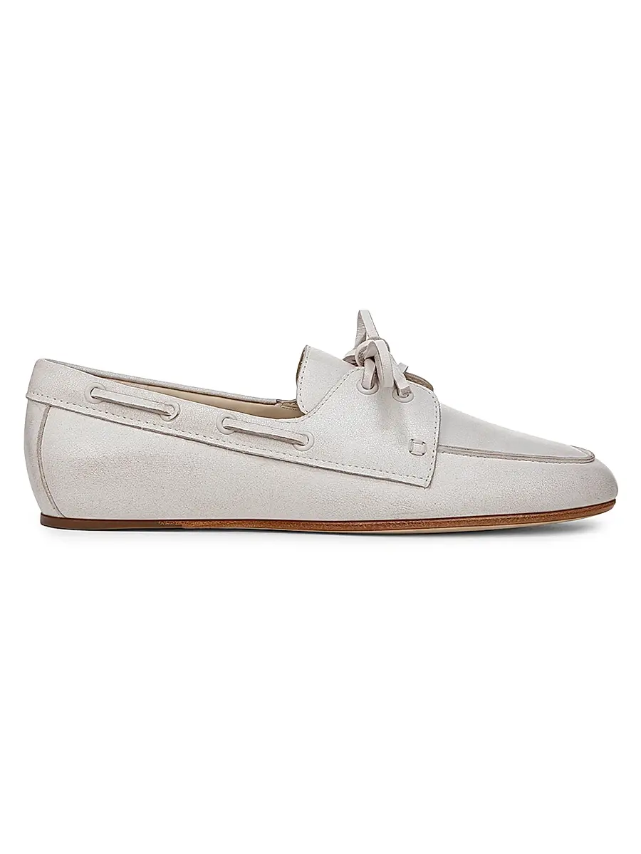 Vince Women's Marin Leather Boat Shoes | Thumbnail 5