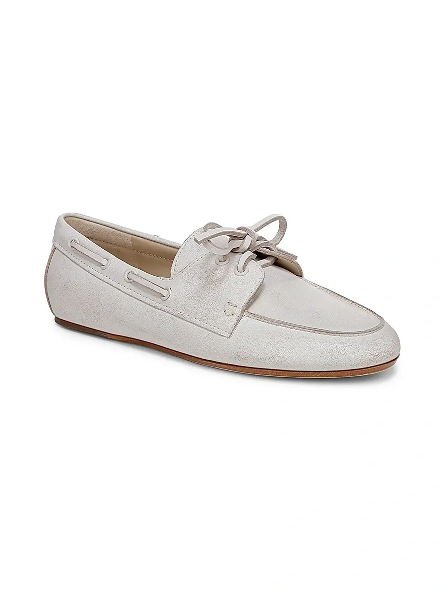 Vince Women's Marin Leather Boat Shoes | Thumbnail 7