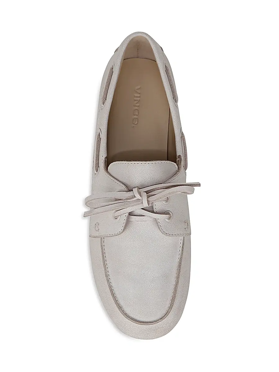 Vince Women's Marin Leather Boat Shoes | Thumbnail 9