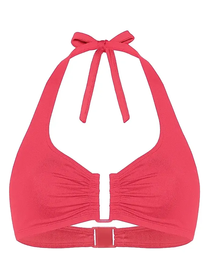 Women's Dedicace Ruched Halter Bikini Top