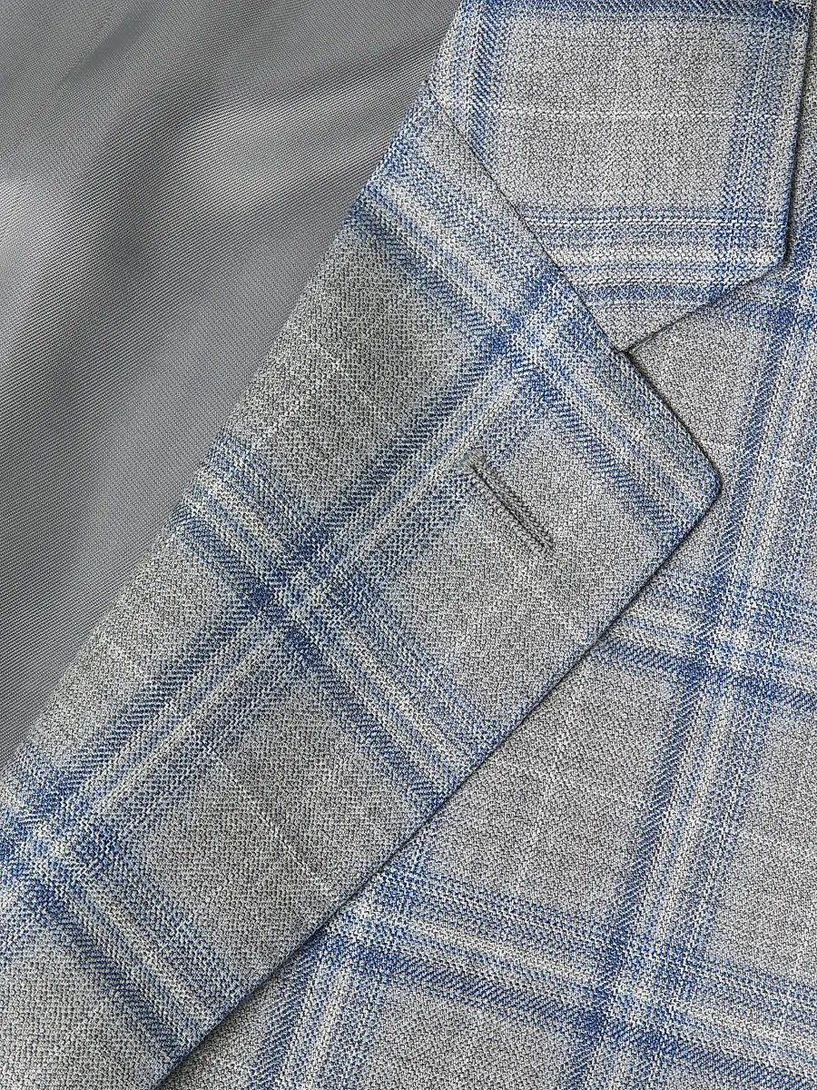 Canali Men's Plaid Wool Sportcoat | Thumbnail 6 Canali Men's Plaid Wool Sportcoat | Thumbnail 6