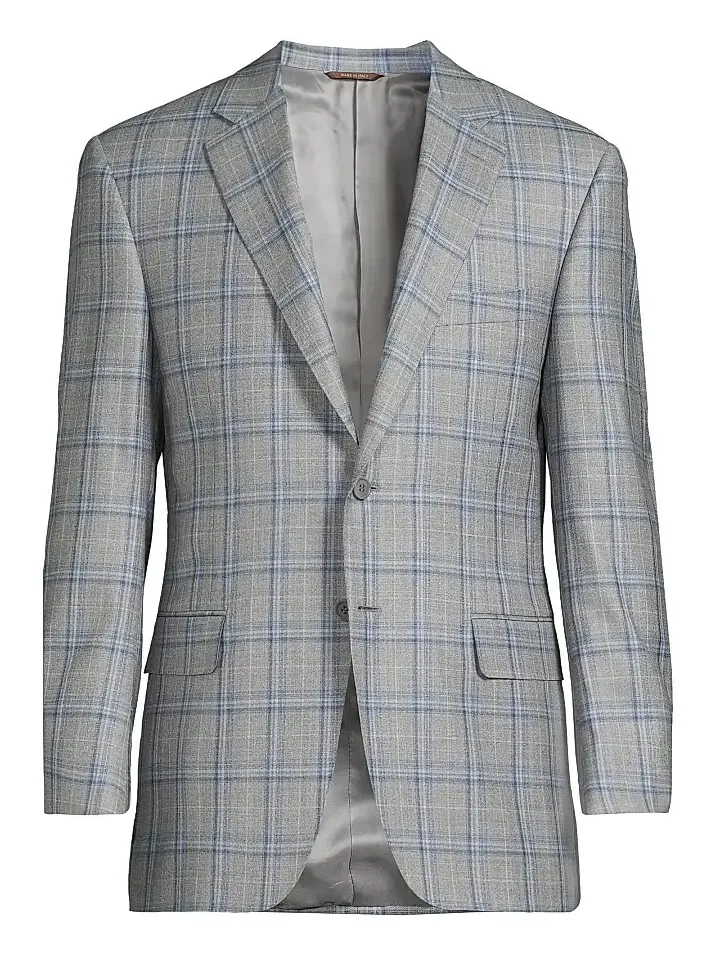 Canali Men's Plaid Wool Sportcoat