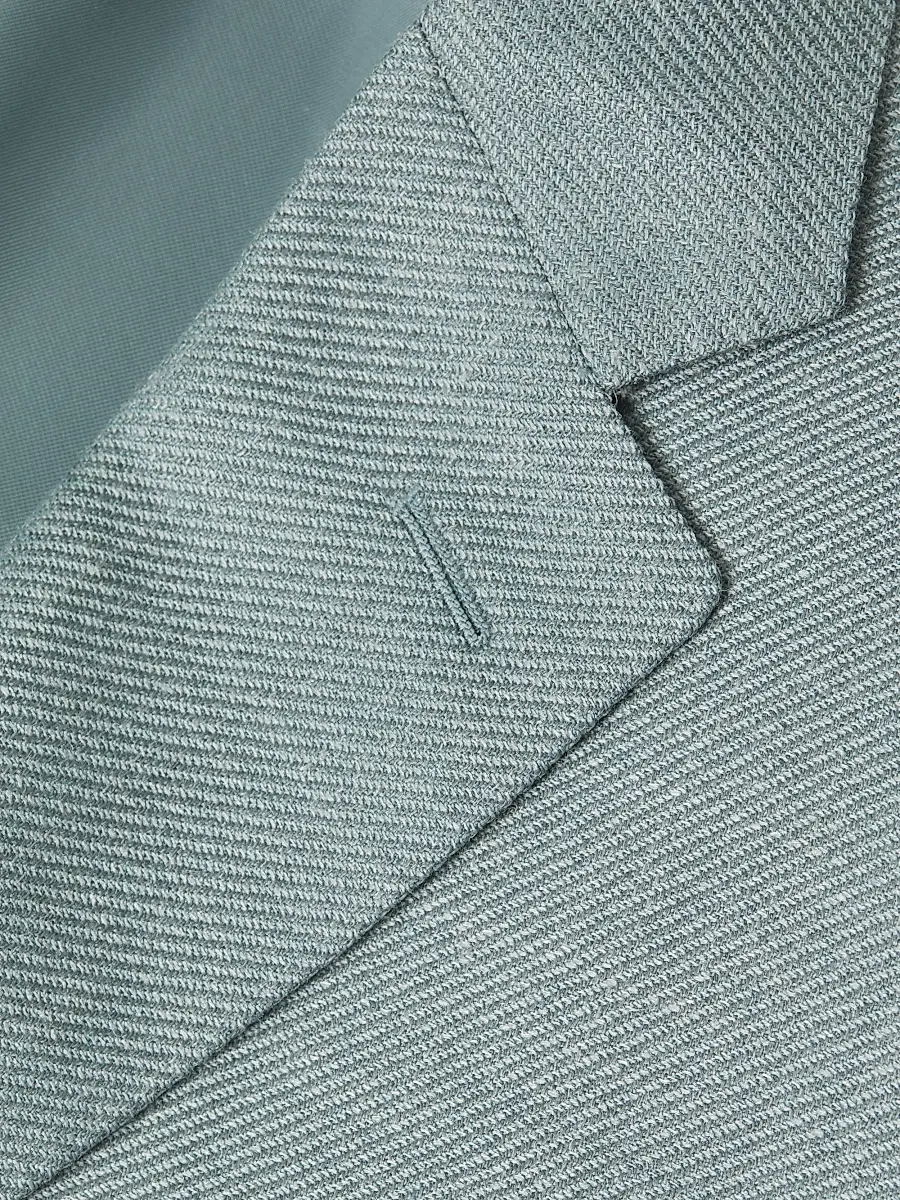 Canali Men's Lux Solid Diagonal Weave Sportcoat | Thumbnail 6 Canali Men's Lux Solid Diagonal Weave Sportcoat | Thumbnail 6
