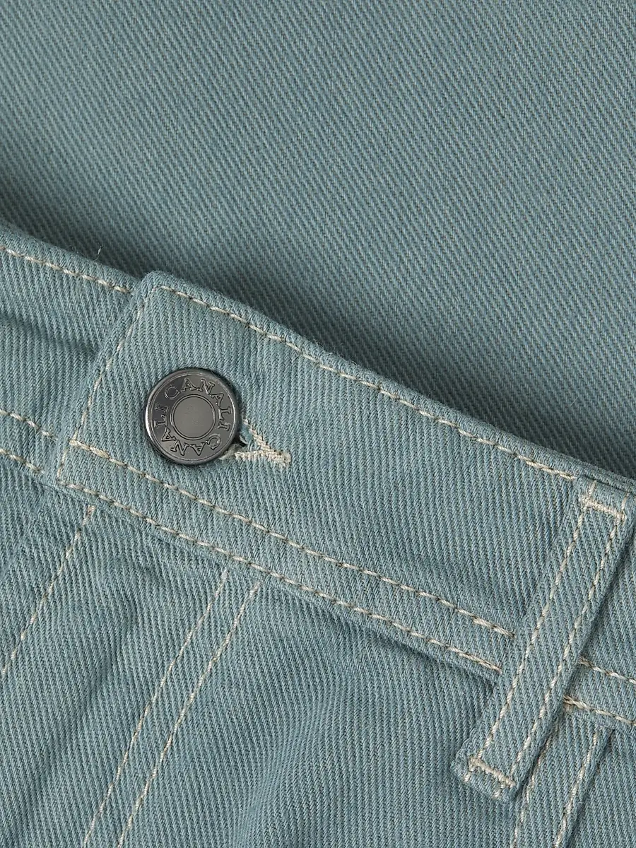 Canali Men's Washed Modern-Fit Slim-Straight Jeans | Thumbnail 6 Canali Men's Washed Modern-Fit Slim-Straight Jeans | Thumbnail 6