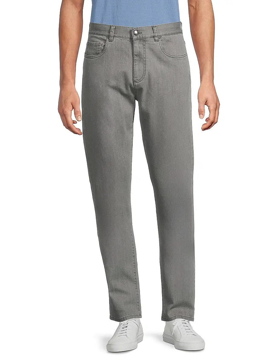 Canali Men's Comfort Slim-Straight Jeans | Thumbnail 3 Canali Men's Comfort Slim-Straight Jeans | Thumbnail 3