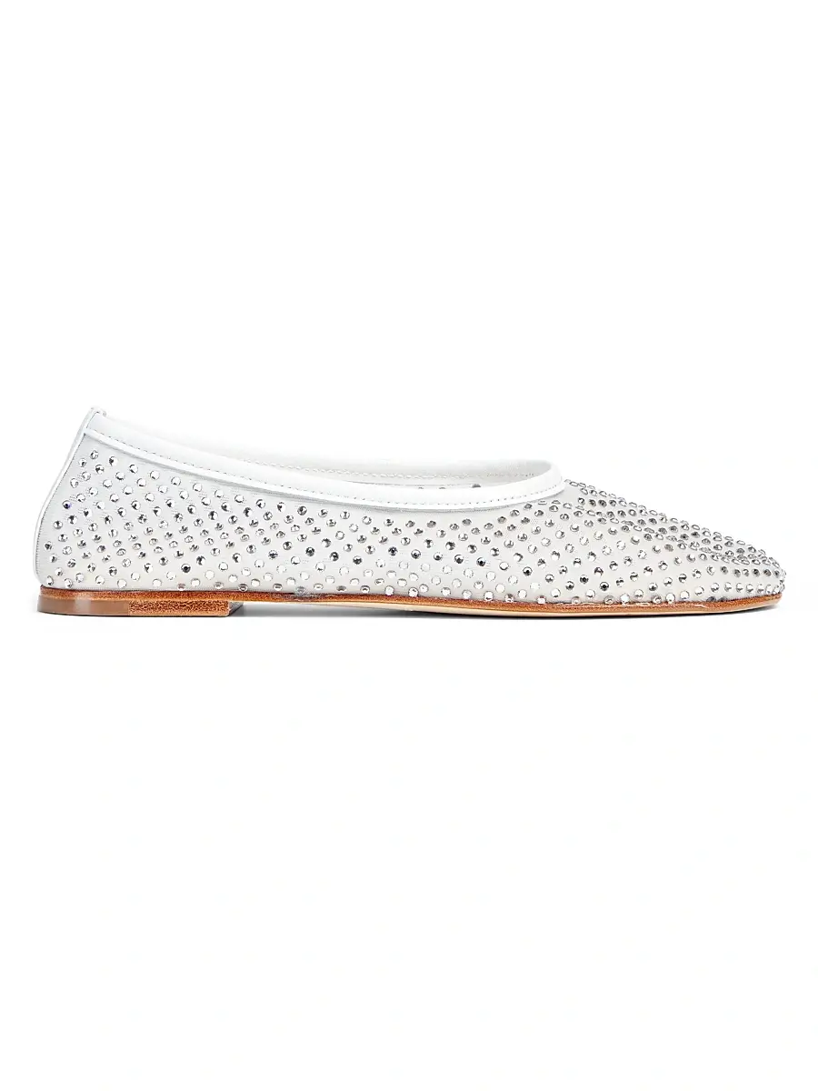Dear Frances Women's Balla Crystal-Embellished Mesh Flats | Image 1 Dear Frances Women's Balla Crystal-Embellished Mesh Flats | Image 1