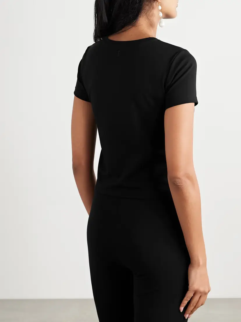 The Park Lia Cropped Stretch-tencel™ Lyocell T-shirt | Thumbnail 4 The Park Lia Cropped Stretch-tencel™ Lyocell T-shirt | Thumbnail 4