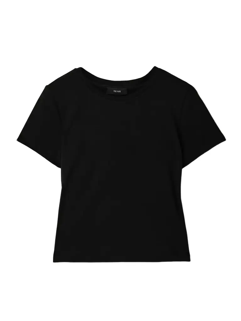 The Park Lia Cropped Stretch-tencel™ Lyocell T-shirt | Image 1 The Park Lia Cropped Stretch-tencel™ Lyocell T-shirt | Image 1