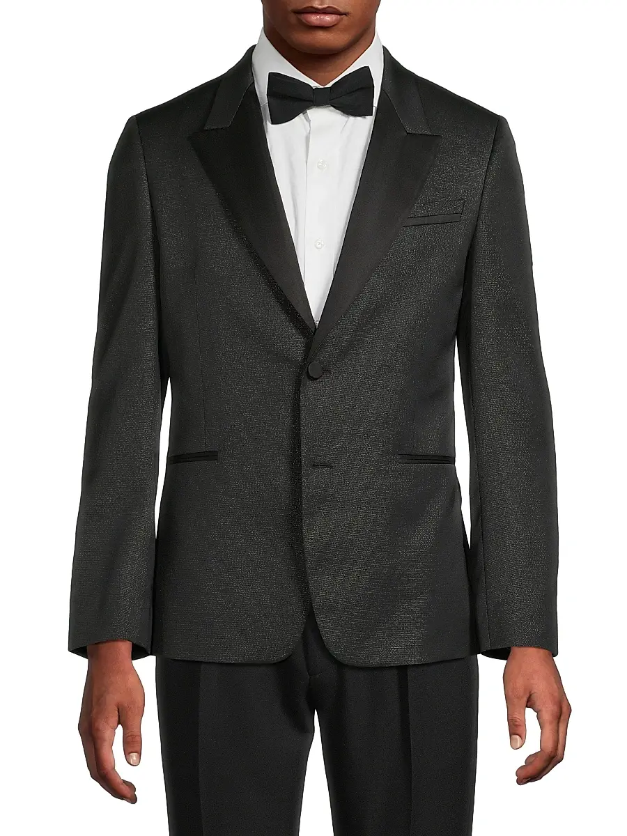 Paul Smith Men's Metallic Woven Dinner Jacket | Thumbnail 3 Paul Smith Men's Metallic Woven Dinner Jacket | Thumbnail 3