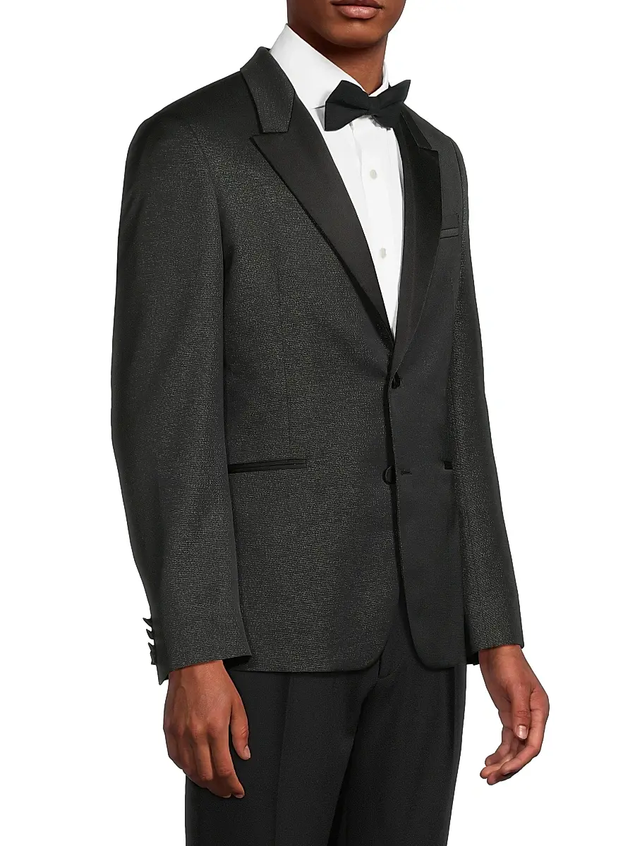 Paul Smith Men's Metallic Woven Dinner Jacket | Thumbnail 4 Paul Smith Men's Metallic Woven Dinner Jacket | Thumbnail 4
