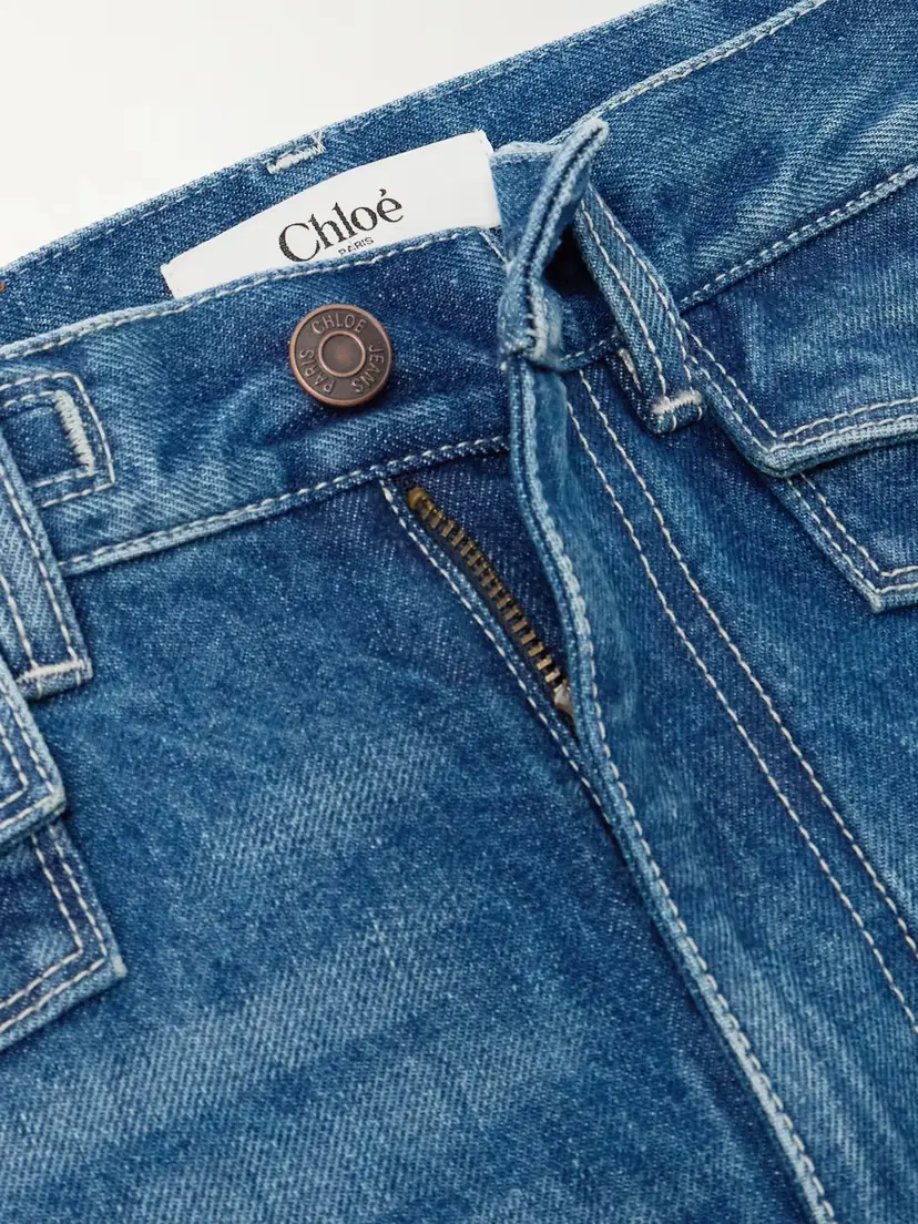 Chloé Frayed High-rise Flared Jeans | Thumbnail 4 Chloé Frayed High-rise Flared Jeans | Thumbnail 4