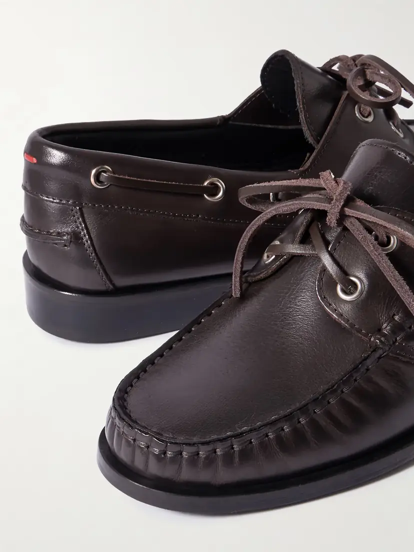 aeyde Harris Leather Boat Shoes | Thumbnail 4 aeyde Harris Leather Boat Shoes | Thumbnail 4
