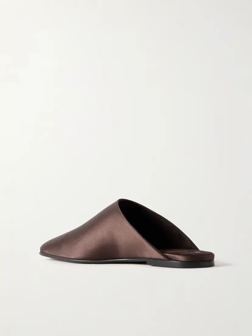 Loro Piana Alba Satin Slippers | Thumbnail 3
