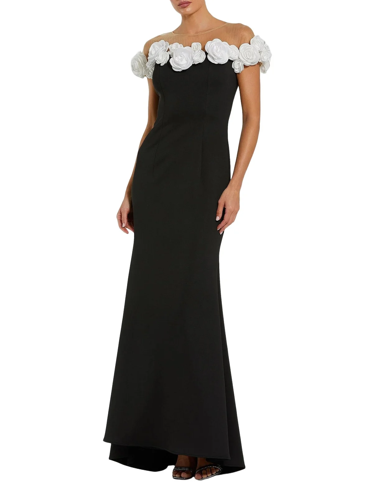 Women's Floral Stretch-Crepe Mermaid Gown Women's Floral Stretch-Crepe Mermaid Gown