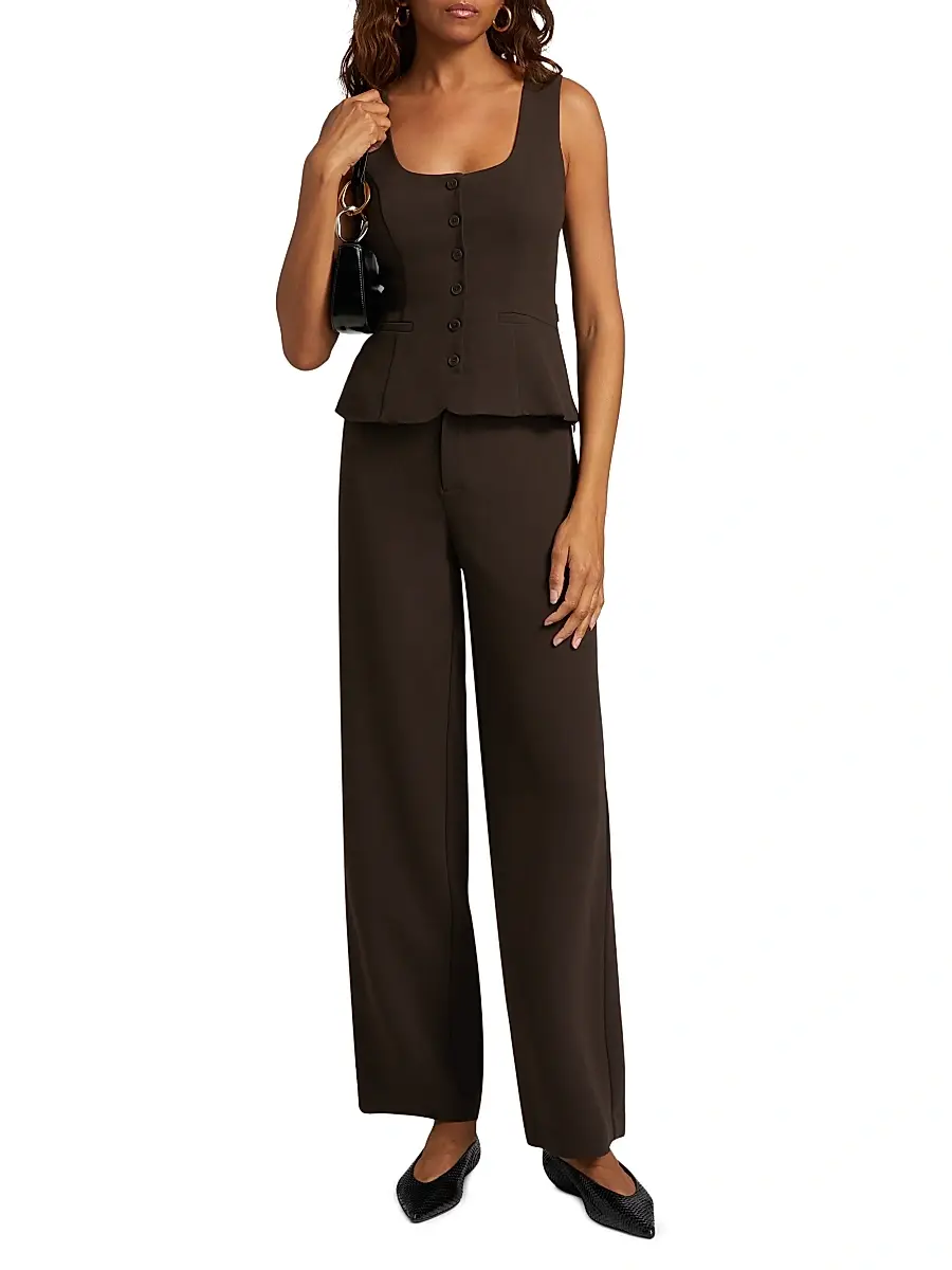 Reformation Women's Delanie Square Neck Sleeveless Top | Thumbnail 2 Reformation Women's Delanie Square Neck Sleeveless Top | Thumbnail 2