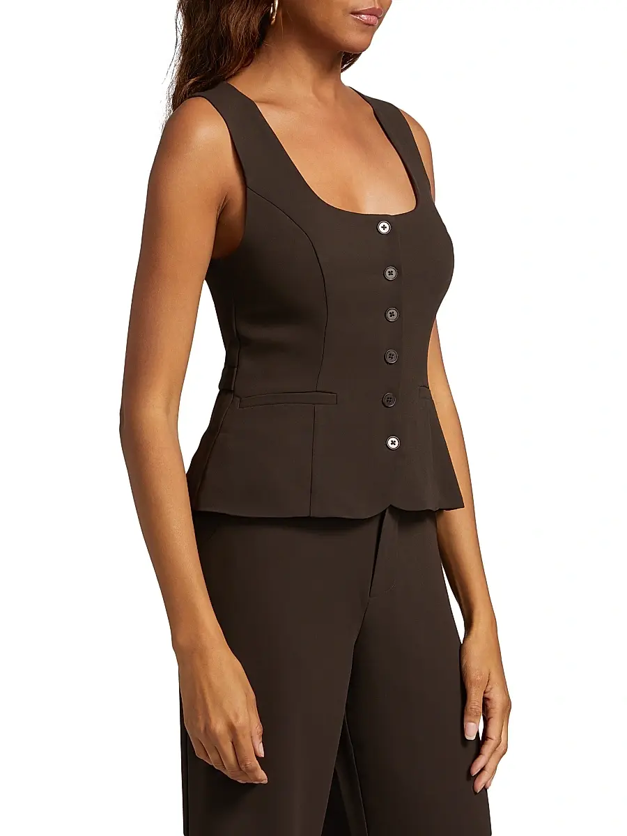 Reformation Women's Delanie Square Neck Sleeveless Top | Thumbnail 4 Reformation Women's Delanie Square Neck Sleeveless Top | Thumbnail 4