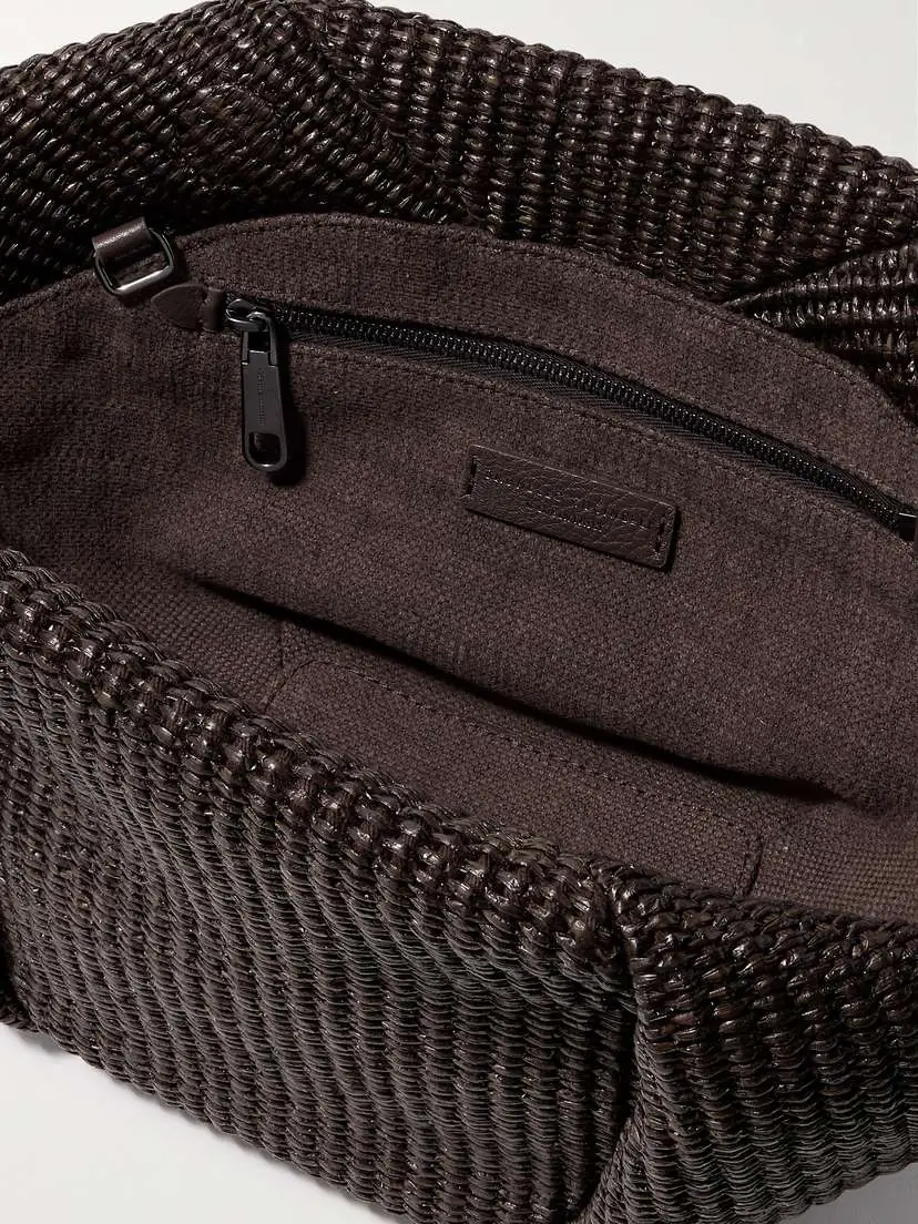 Brunello Cucinelli Pleated Raffia Clutch | Thumbnail 5 Brunello Cucinelli Pleated Raffia Clutch | Thumbnail 5