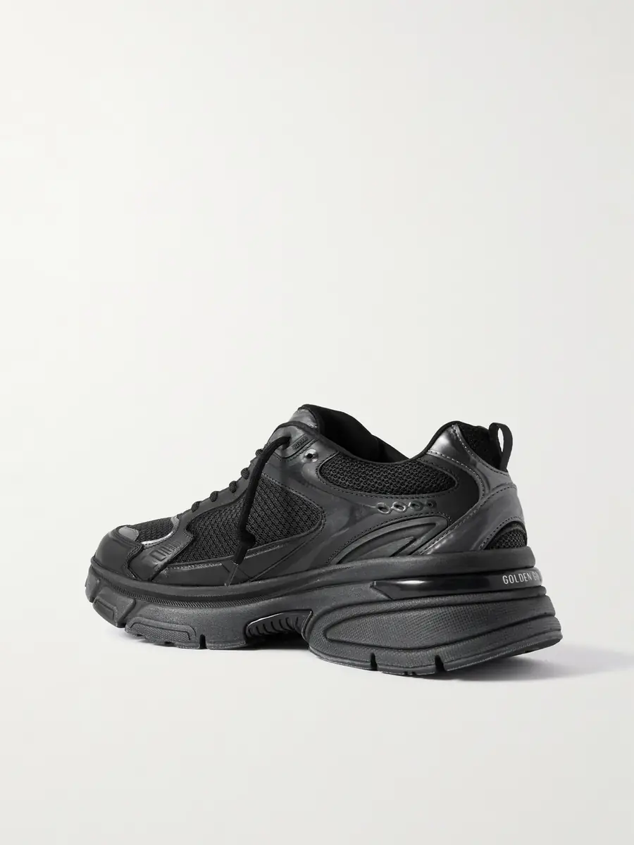Golden Goose Lightstar Rubber-Trimmed Leather and Mesh Sneakers - Men | Thumbnail 4 Golden Goose Lightstar Rubber-Trimmed Leather and Mesh Sneakers - Men | Thumbnail 4