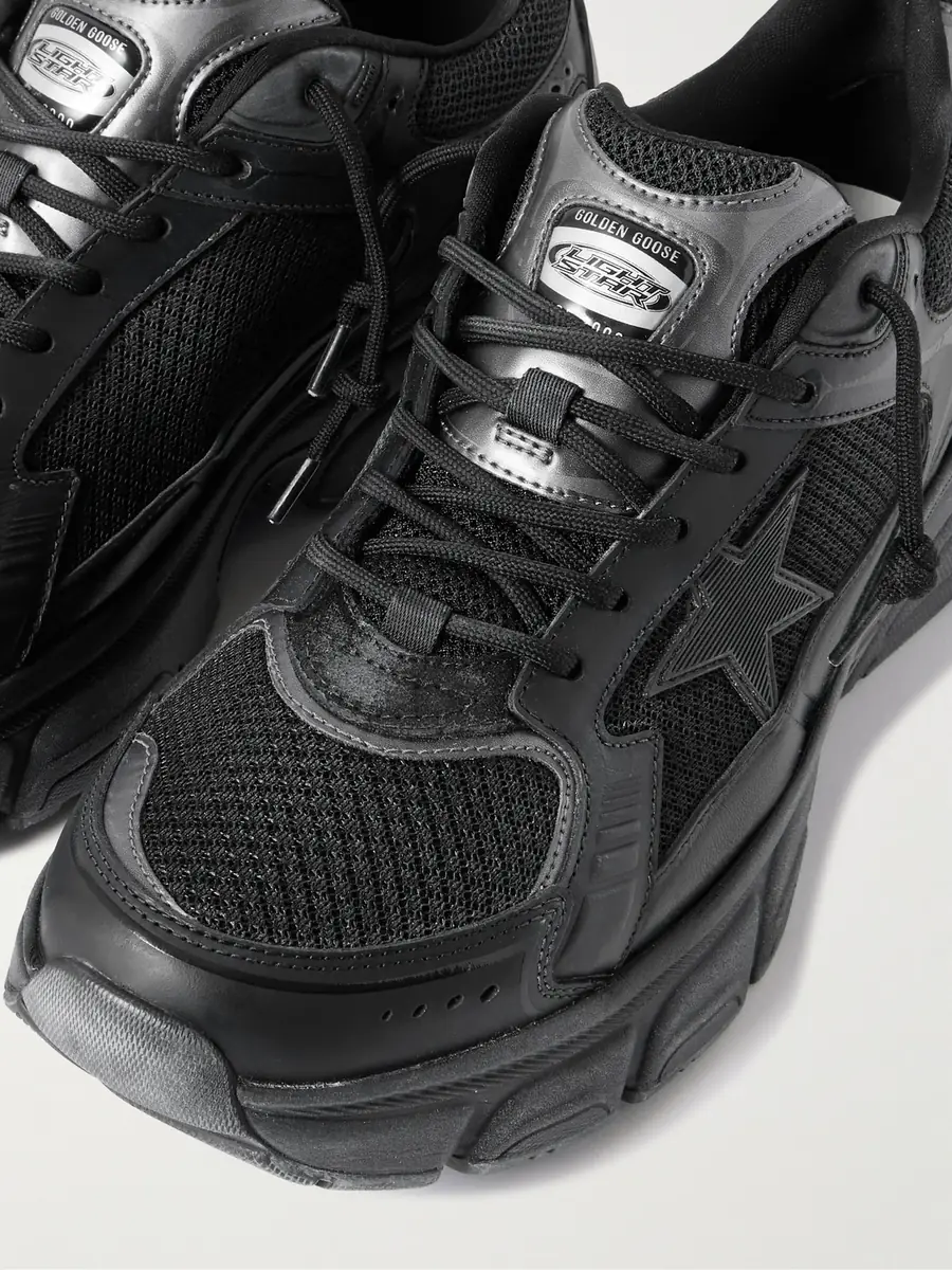 Golden Goose Lightstar Rubber-Trimmed Leather and Mesh Sneakers - Men | Thumbnail 5 Golden Goose Lightstar Rubber-Trimmed Leather and Mesh Sneakers - Men | Thumbnail 5