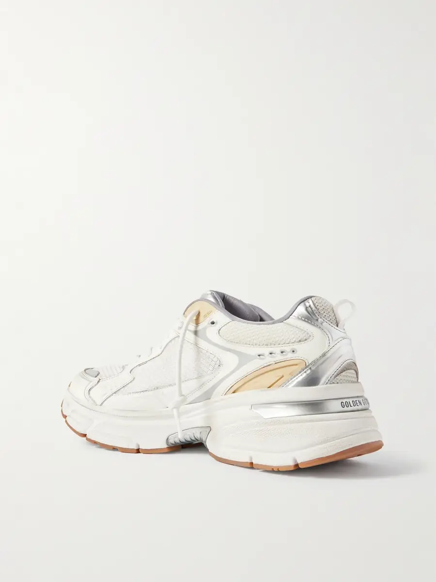 Golden Goose Lightstar Rubber-Trimmed Leather and Mesh Sneakers - Men | Thumbnail 4 Golden Goose Lightstar Rubber-Trimmed Leather and Mesh Sneakers - Men | Thumbnail 4