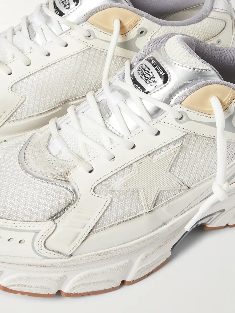 Golden Goose Lightstar Rubber-Trimmed Leather and Mesh Sneakers - Men | Thumbnail 5 Golden Goose Lightstar Rubber-Trimmed Leather and Mesh Sneakers - Men | Thumbnail 5