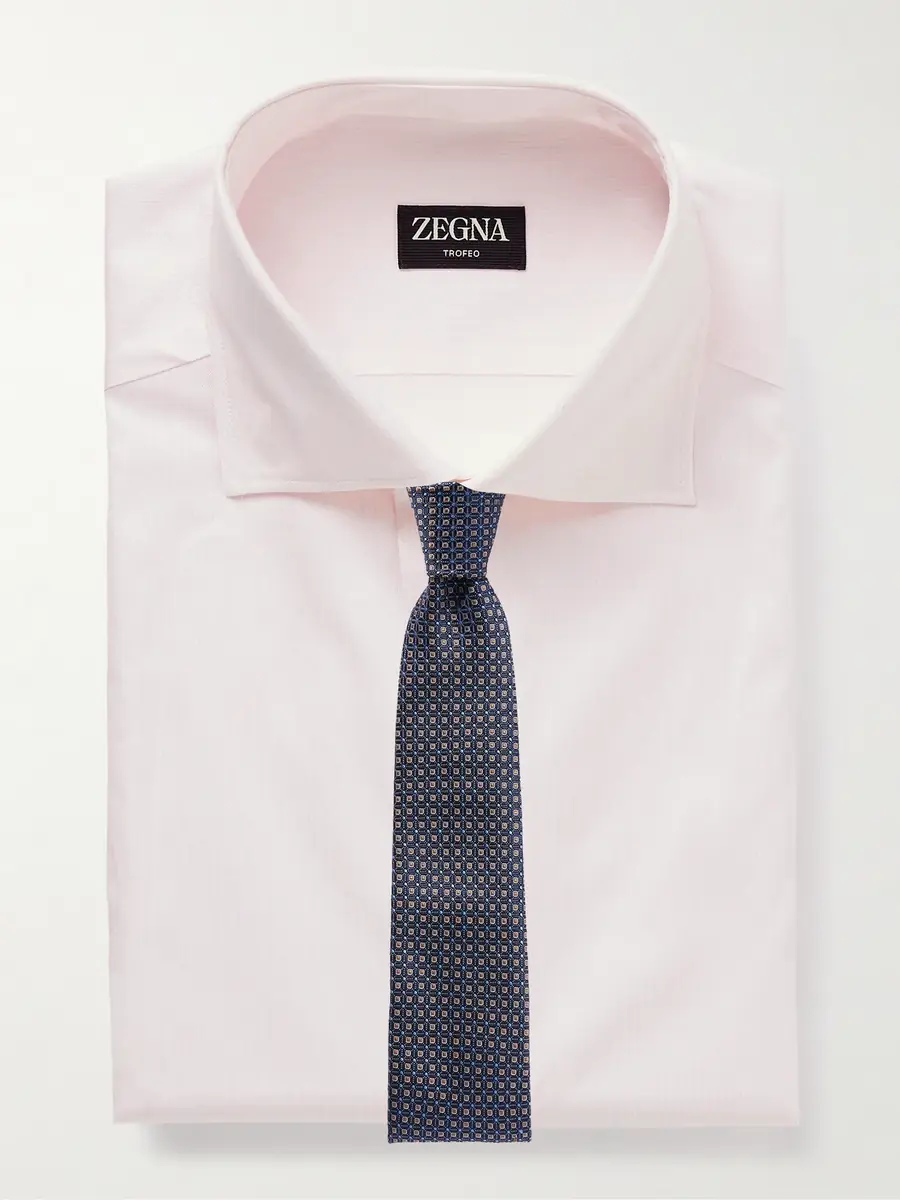 Zegna Cutaway-Collar Pinstriped Trofeo™ Comfort Shirt - Men | Thumbnail 5 Zegna Cutaway-Collar Pinstriped Trofeo™ Comfort Shirt - Men | Thumbnail 5