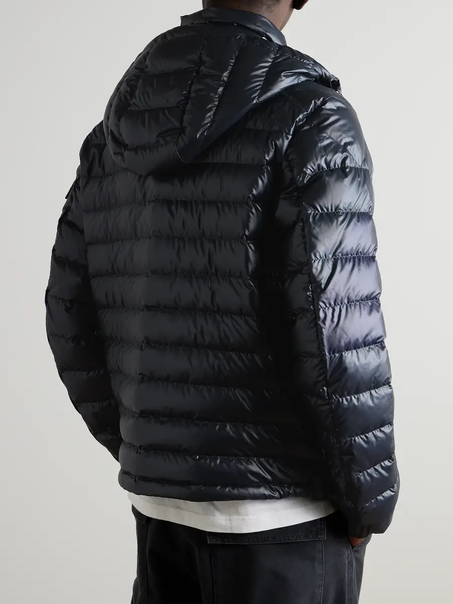 Moncler Lauros Quilted Shell Hooded Down Jacket - Men | Thumbnail 3 Moncler Lauros Quilted Shell Hooded Down Jacket - Men | Thumbnail 3