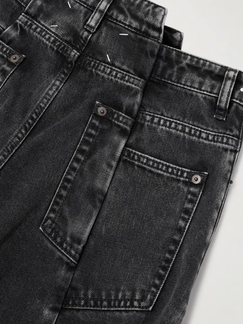 Maison Margiela Paneled High-rise Wide-leg Jeans | Thumbnail 6 Maison Margiela Paneled High-rise Wide-leg Jeans | Thumbnail 6