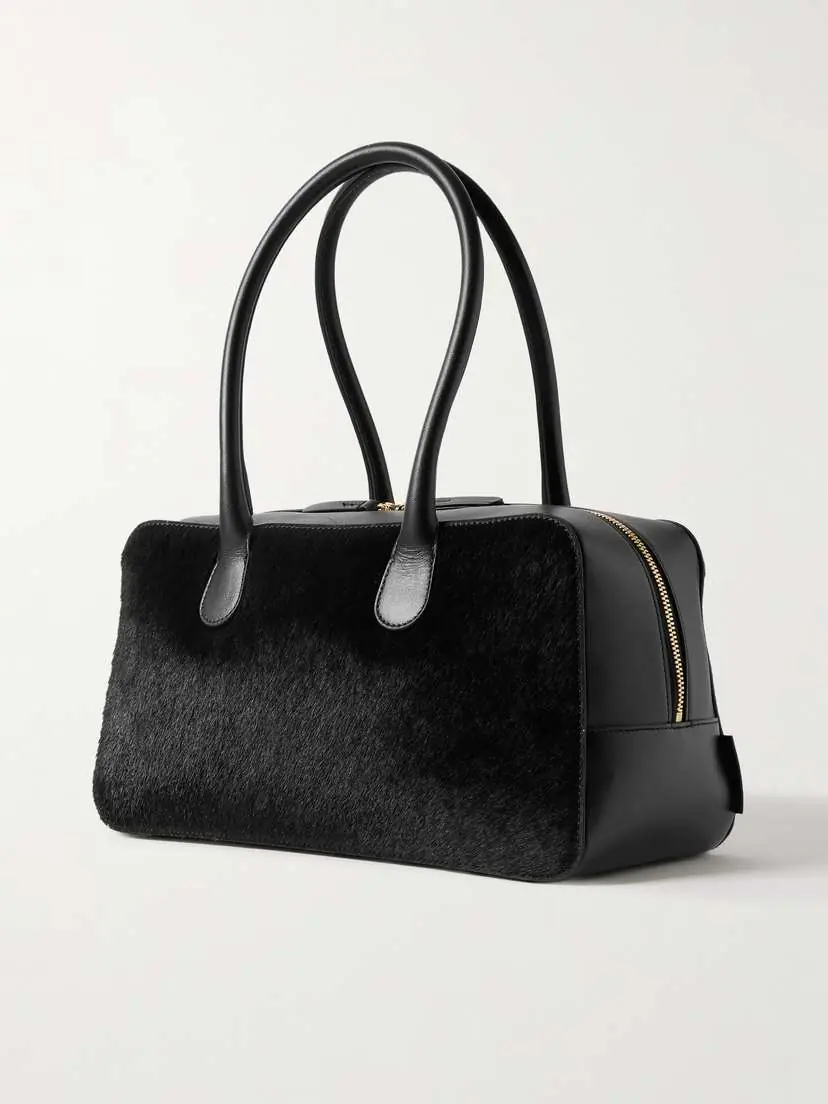 Loulou de Saison Leather And Calf Hair Tote | Thumbnail 3 Loulou de Saison Leather And Calf Hair Tote | Thumbnail 3