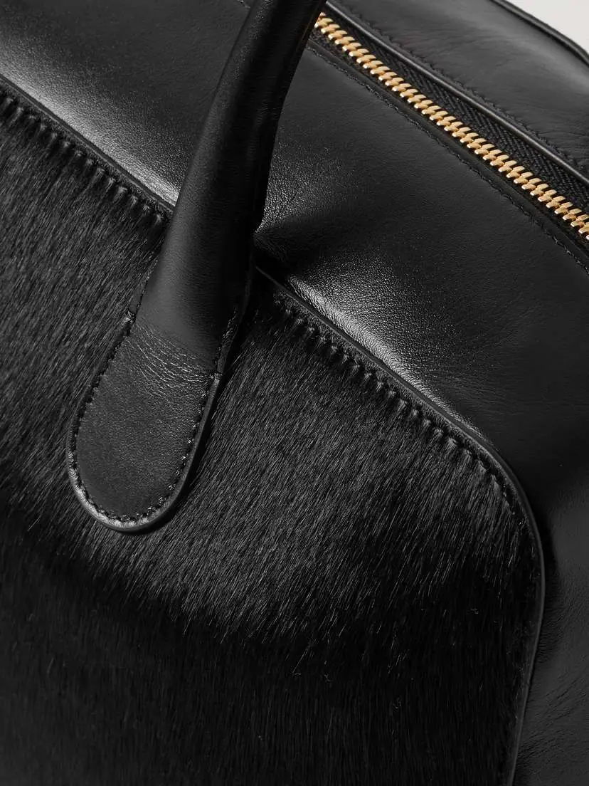 Loulou de Saison Leather And Calf Hair Tote | Thumbnail 4 Loulou de Saison Leather And Calf Hair Tote | Thumbnail 4