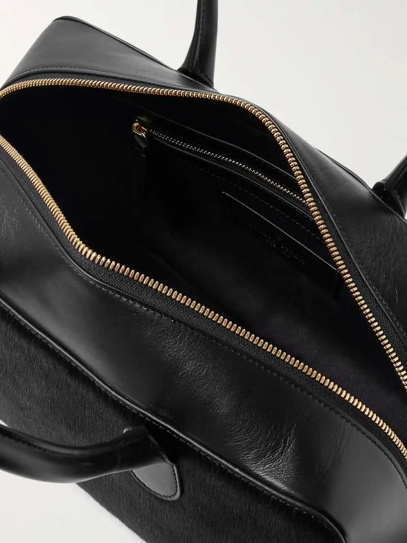 Loulou de Saison Leather And Calf Hair Tote | Thumbnail 5 Loulou de Saison Leather And Calf Hair Tote | Thumbnail 5