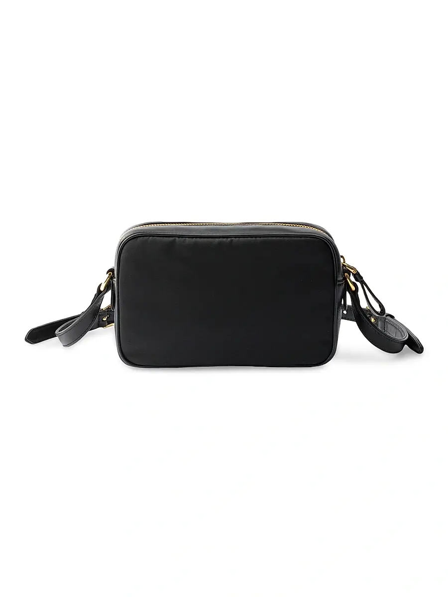 Prada Women's Re-Nylon and Nappa Leather Mini Shoulder Bag - Black | Thumbnail 3 Prada Women's Re-Nylon and Nappa Leather Mini Shoulder Bag - Black | Thumbnail 3