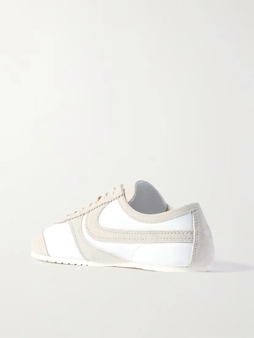 Dries Van Noten Suede-trimmed Leather Sneakers | Thumbnail 3