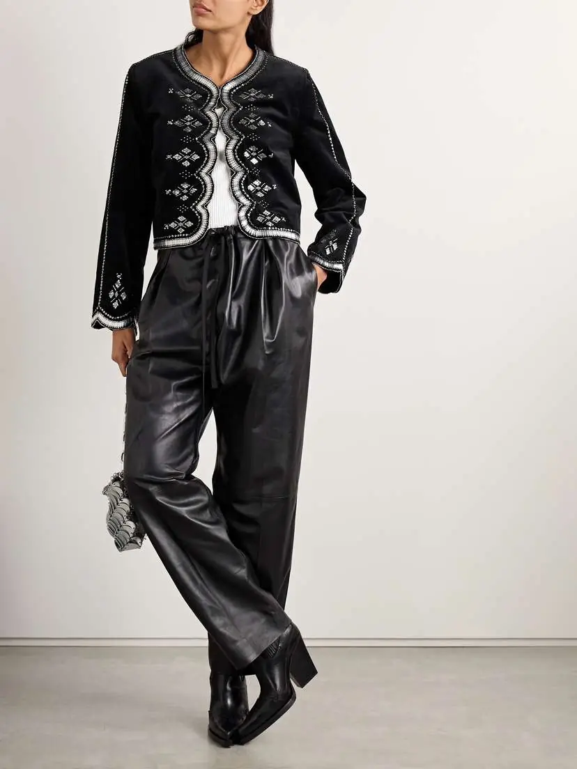 Isabel Marant Hady Embellished Cotton-velvet Jacket | Thumbnail 2