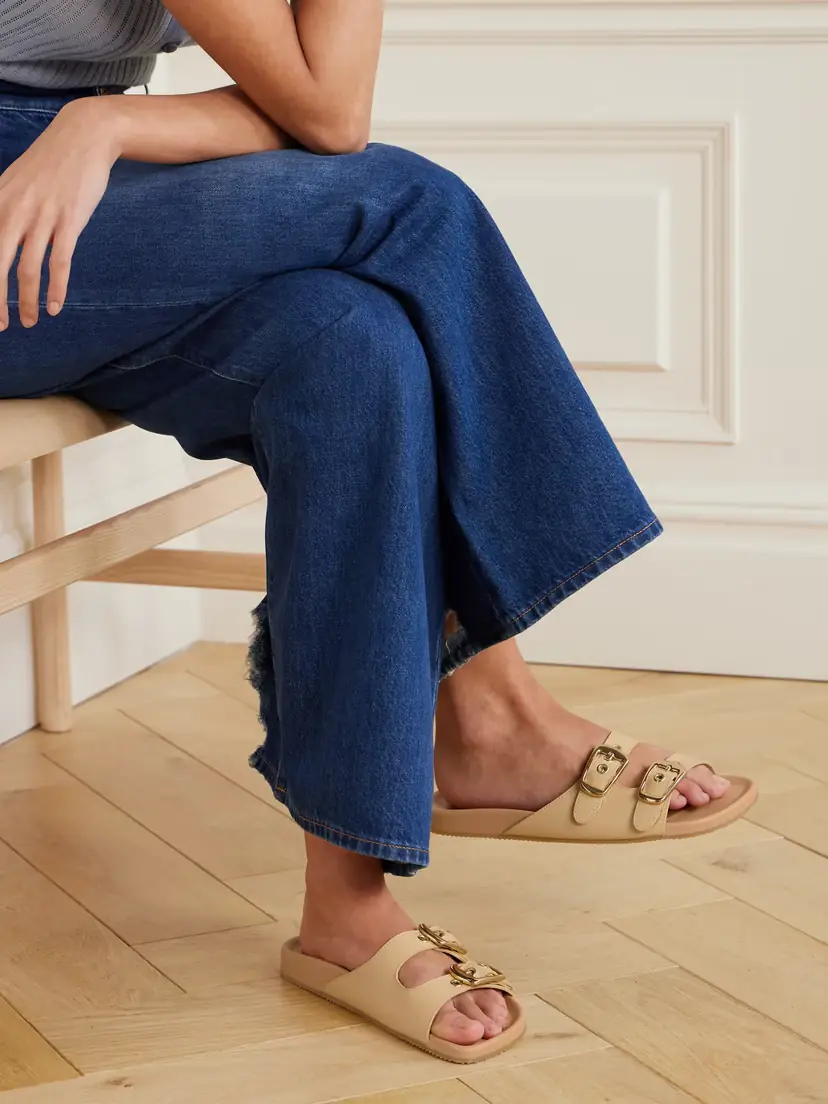 Chloé Buckled Leather Sandals | Thumbnail 2