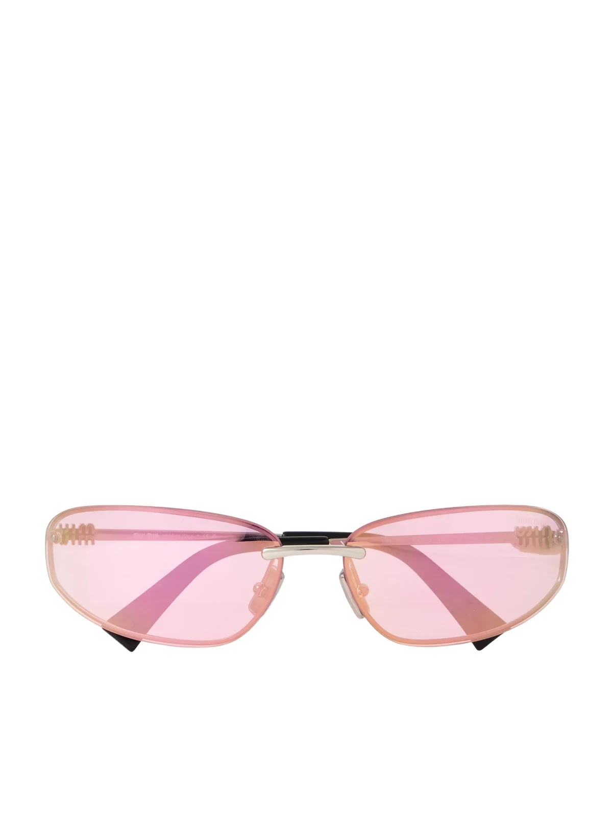 Rimless D-frame Silver-tone Sunglasses Rimless D-frame Silver-tone Sunglasses