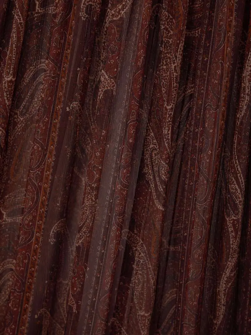 Saint Laurent Shirred Paisley-print Silk-chiffon Maxi Dress | Thumbnail 4 Saint Laurent Shirred Paisley-print Silk-chiffon Maxi Dress | Thumbnail 4