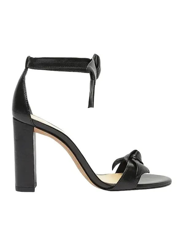 Women's Clarita 90MM Leather Tie Block-Heel Sandals