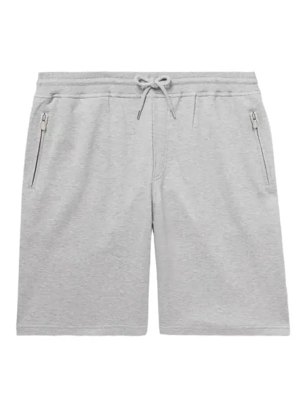 Straight-Leg Cotton-Blend Jersey Drawstring Shorts - Men Straight-Leg Cotton-Blend Jersey Drawstring Shorts - Men