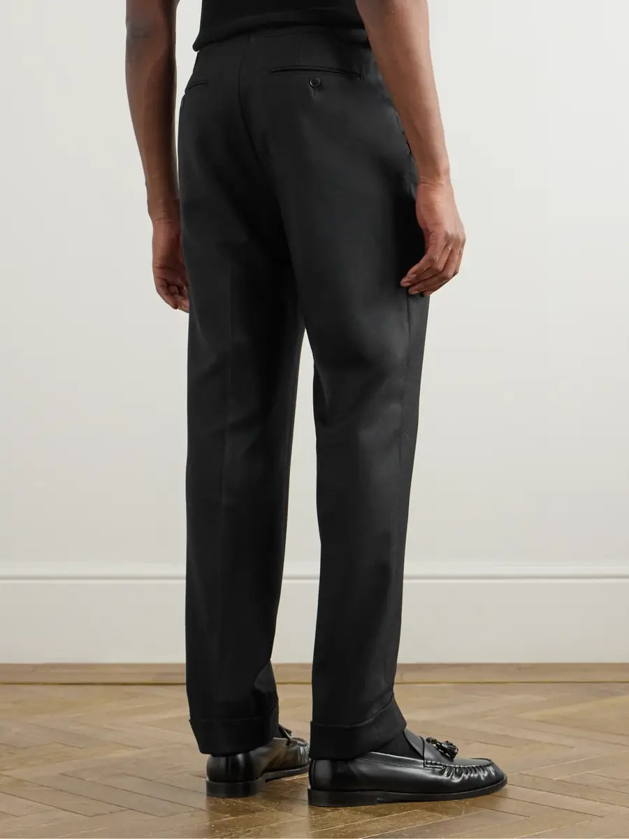 Saman Amel Tapered Pleated Wool-Twill Suit Trousers - Men | Thumbnail 4 Saman Amel Tapered Pleated Wool-Twill Suit Trousers - Men | Thumbnail 4