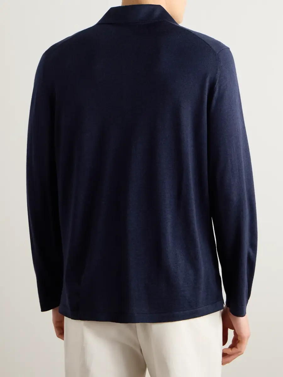 Saman Amel Carlo Cashmere and Silk-Blend Shirt - Men | Thumbnail 3