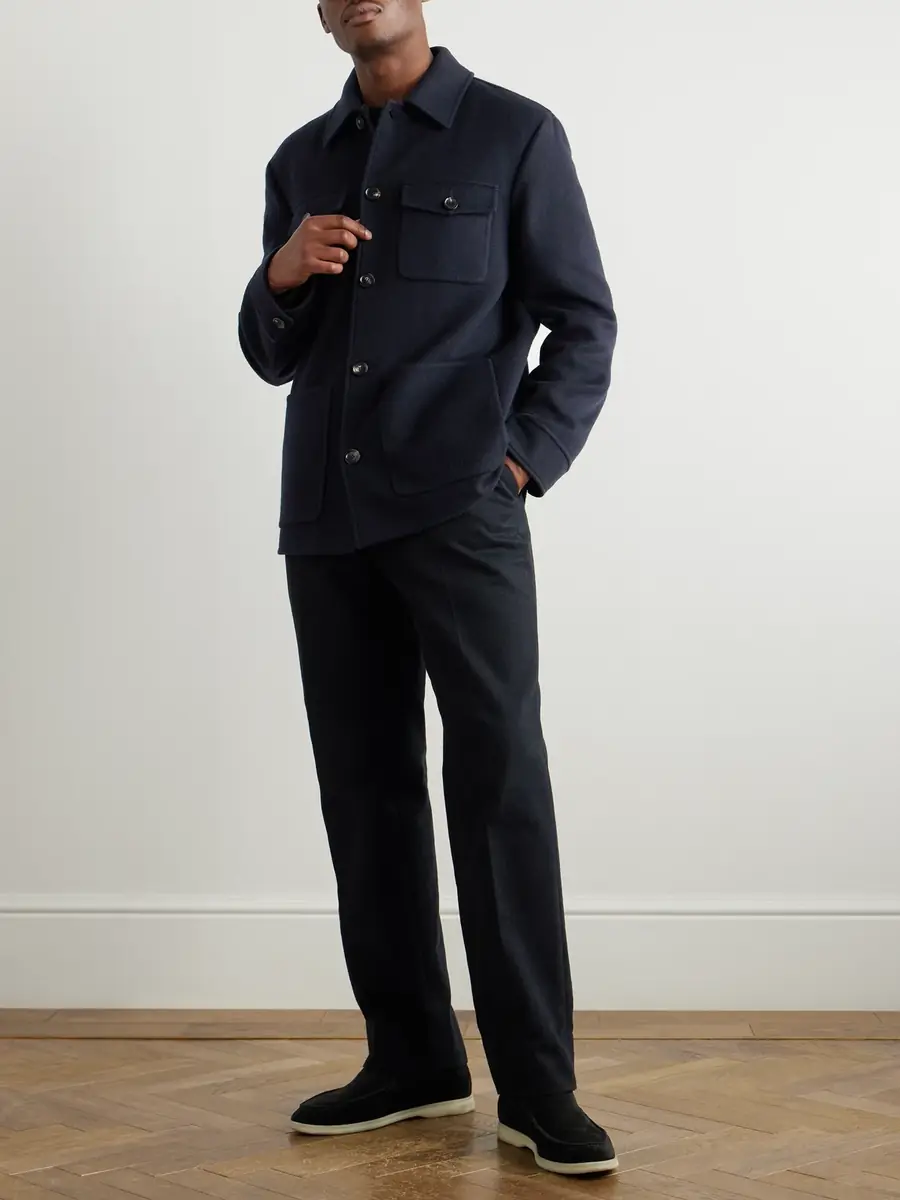 Loro Piana Devis Storm System® Cashmere Overshirt - Men | Thumbnail 2 Loro Piana Devis Storm System® Cashmere Overshirt - Men | Thumbnail 2