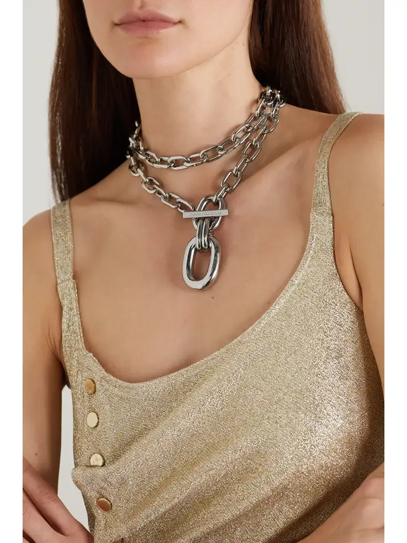Rabanne Xl Link Silver-tone Necklace | Thumbnail 2 Rabanne Xl Link Silver-tone Necklace | Thumbnail 2