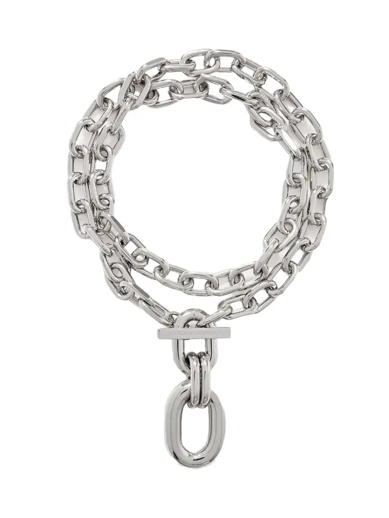 Rabanne Xl Link Silver-tone Necklace