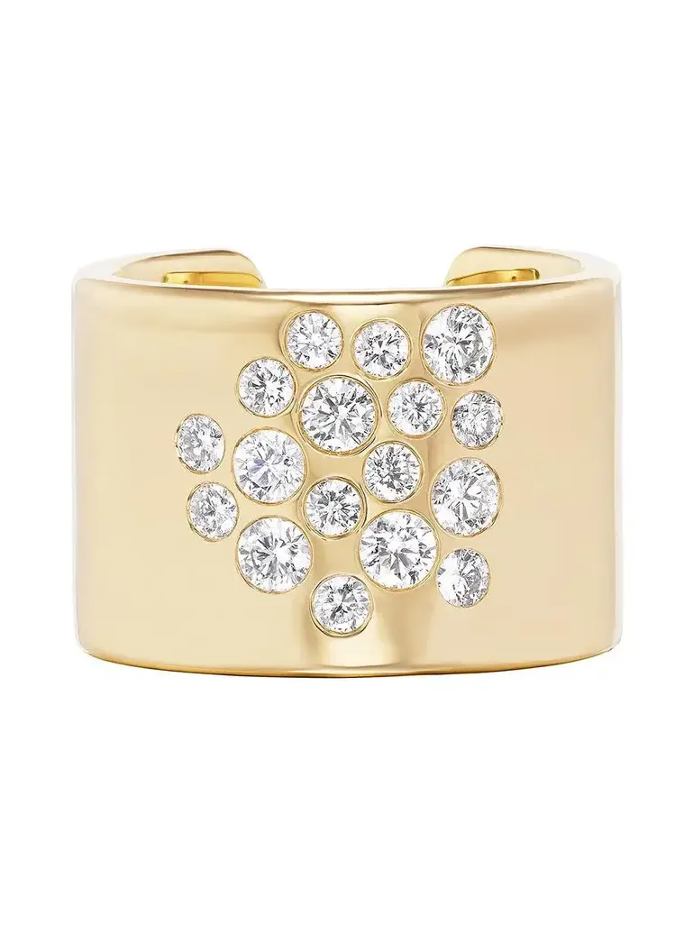 Diamond Mega Stoned Cuff Ring