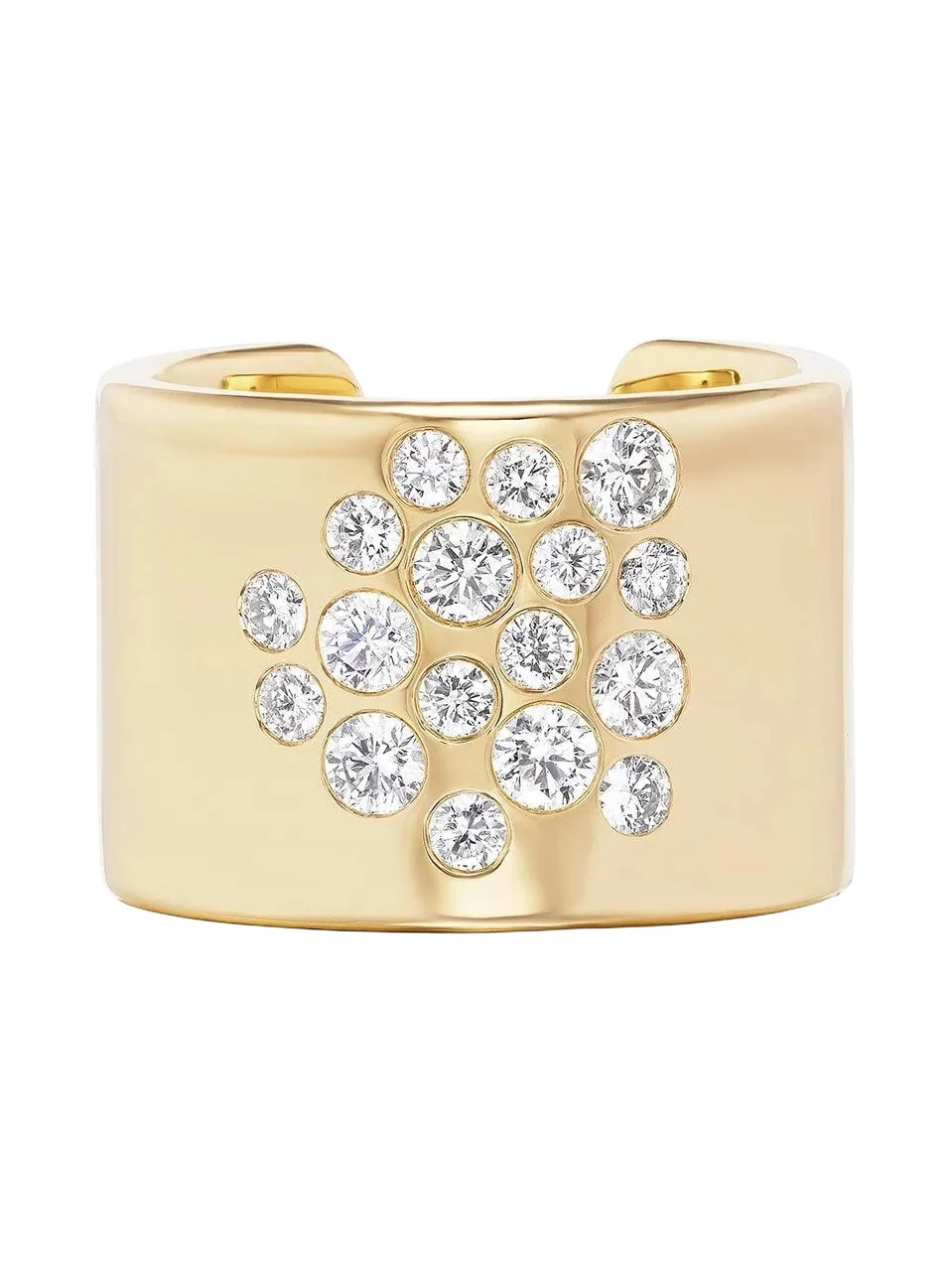Diamond Mega Stoned Cuff Ring Diamond Mega Stoned Cuff Ring