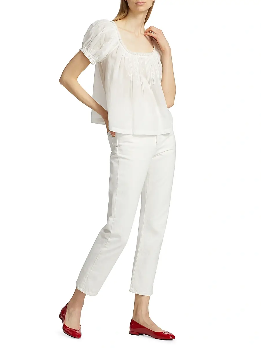 DÔEN Women's Frederica Cotton Top | Thumbnail 2
