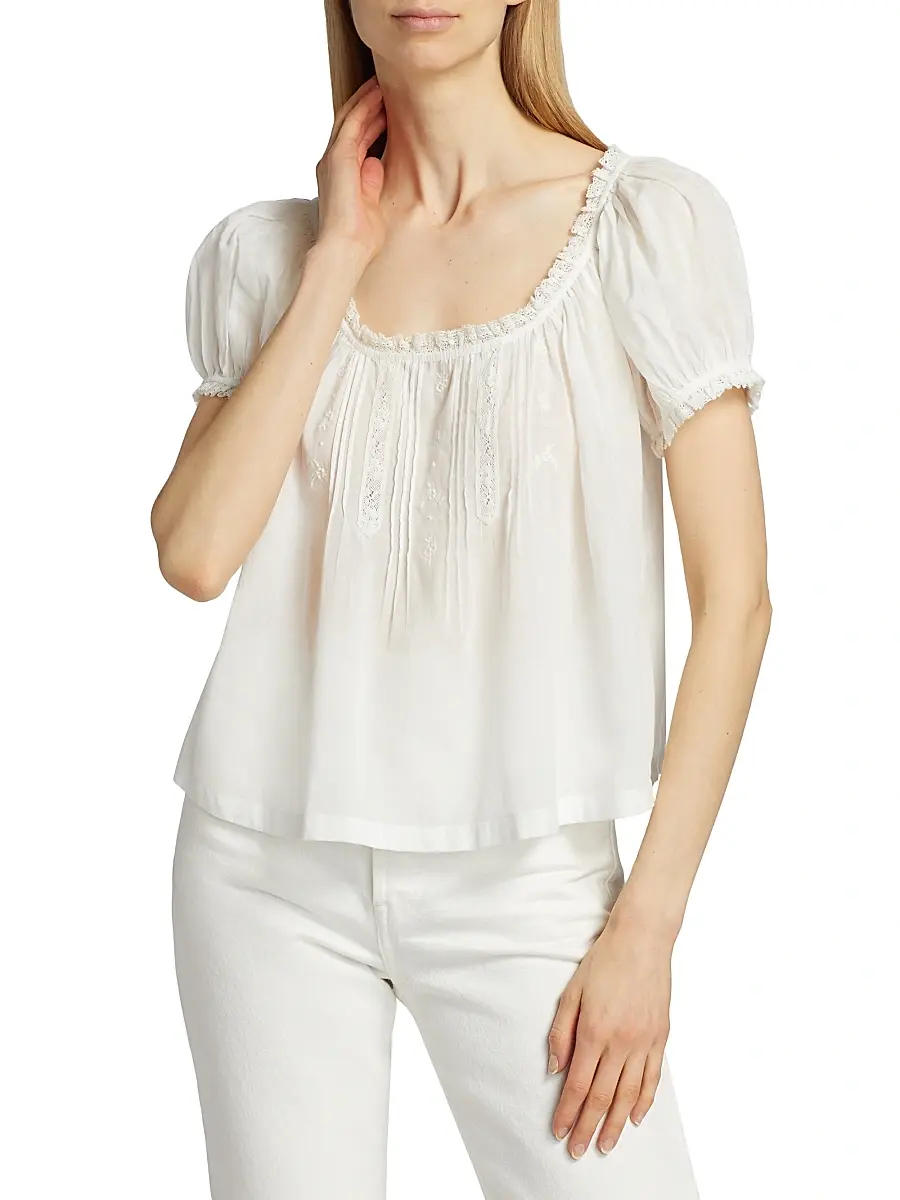 DÔEN Women's Frederica Cotton Top | Thumbnail 3