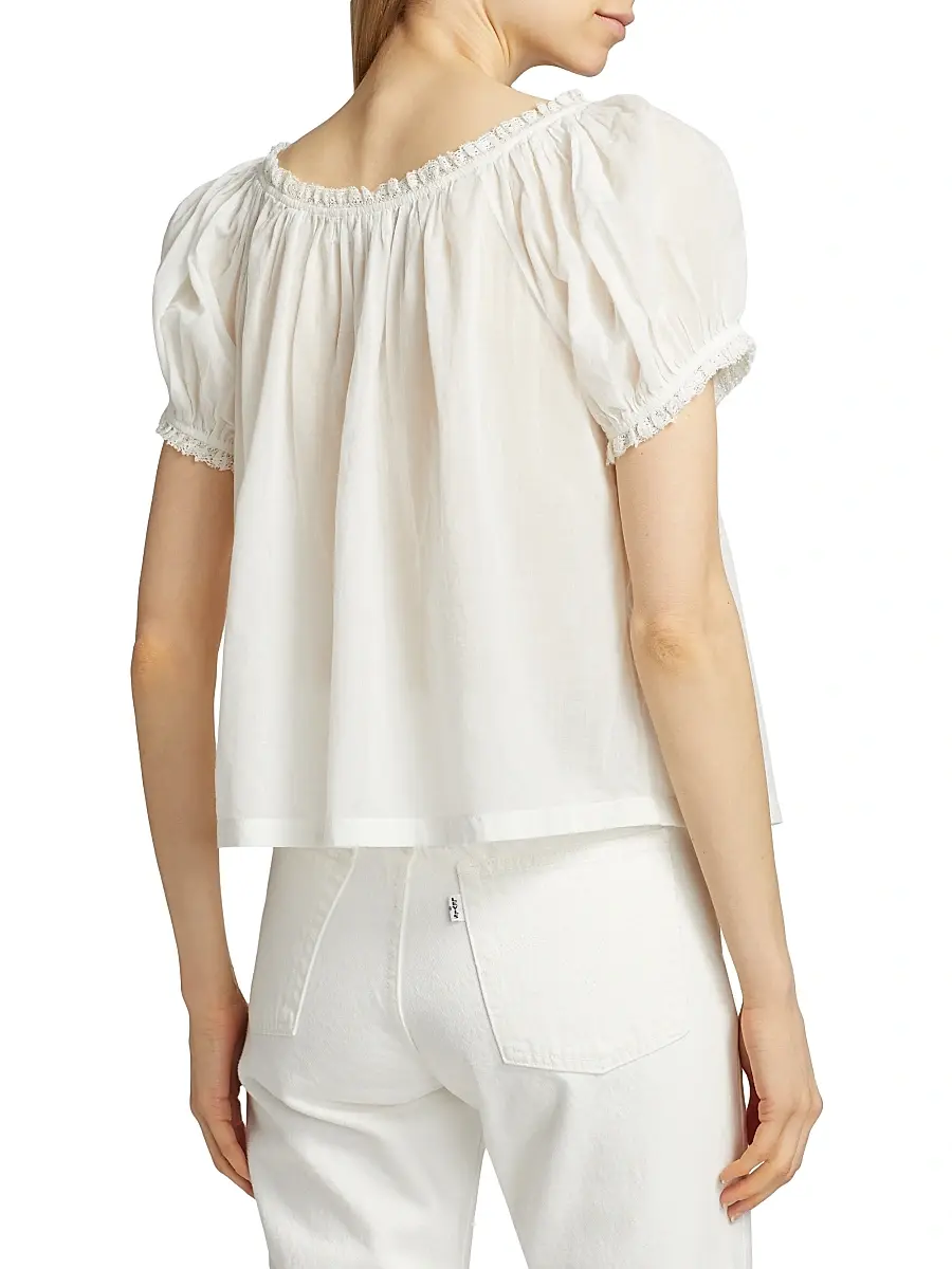 DÔEN Women's Frederica Cotton Top | Thumbnail 5
