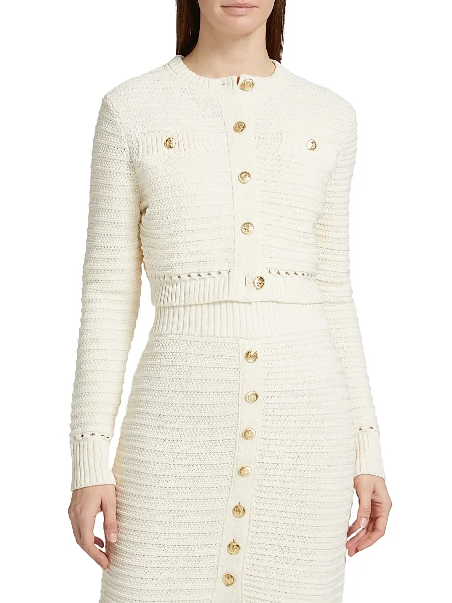 Toccin Women's Miller Knit Cotton Cardigan | Thumbnail 3 Toccin Women's Miller Knit Cotton Cardigan | Thumbnail 3